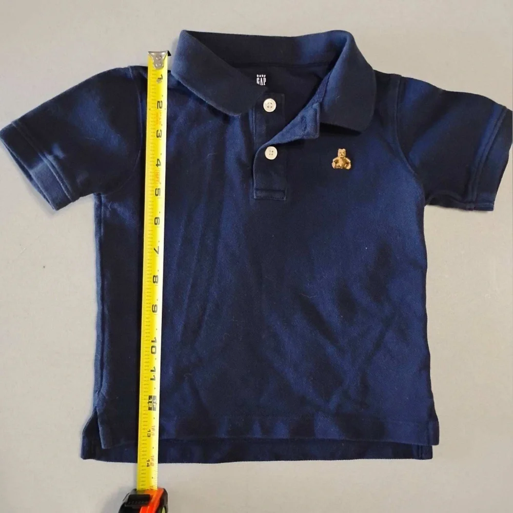 Baby Gap Navy Polo Shirt Toddler Size 2T Classic Preppy Collared Shirt